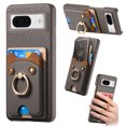thumbnail image 1 of Case for FOXDOCK Google Pixel 8A , Leather, Bear Ring, Card Holder, 1 of 4