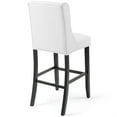 thumbnail image 4 of Modway Baronet Tufted Button Faux Leather Bar Stool in White, 4 of 7
