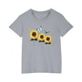 thumbnail image 2 of Favoffer Toddler Girl Butterfly Graphic T-Shirts with Short Sleeve, Boys Cute Multicolor Loose Fit Round Neck Top,Casual Home Play Sizes 3-10, 2 of 6