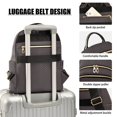 thumbnail image 4 of JIALIOU Mini Backpack Purse for Women Quilted Casual Daypack Small Travel Shoulder Bag, Dark Coffee, 4 of 7