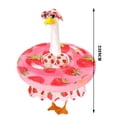 thumbnail image 3 of 5 Pcs/Set Bikini Porch Goose Outfits With Sunglasses, 23 Inch Strawberry Style Summer Outfit, Lovely Garden Yard Decor For Goose Statue Decoration (Strawberry), 3 of 6