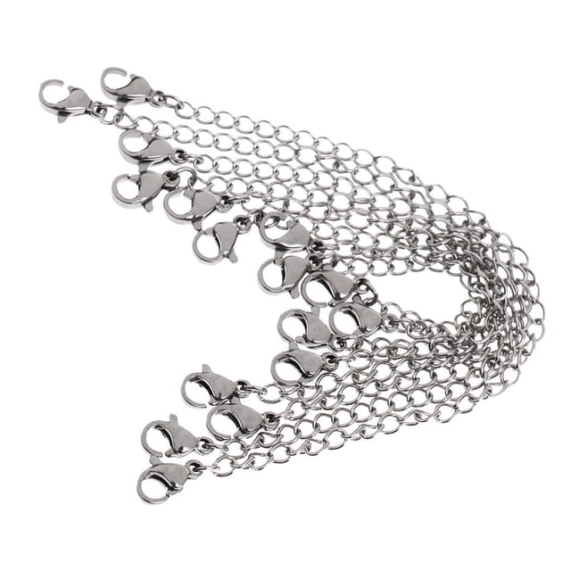 Extensor de cadena Plata jinwen 8 piezas Collar