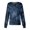 Dark Blue, variant on Halloween Scrub Jacket for Women Button Front Pumpkin Ghost Bat Graphic Scrub Top Funny Nurse Uniform Gray M