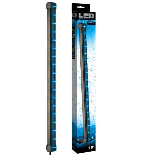 Via Aqua Lumière DEL Bleue et Airstone - 3,3 Watts - 18 Pouces de Long