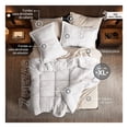 thumbnail image 3 of Set Edredón King Size Xl + Funda De Almohada + Sábanas 7 Pzas Real Textil Blanco - Beige, 3 of 8