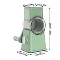 thumbnail image 3 of Cheese Grater Slicer For Carrots Vegetables Fruits & Potatoes With 6 Included Attachments Garlic Chopper Manual String World Market One Vegetable Peeler Warmer Toaster Vegetables Chopper Heavy Duty, 3 of 4
