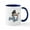 White/Navy Inside, variant on CafePress - Lone Wolf Mugs - 11 oz Ceramic Mug - Novelty Coffee Tea Cup