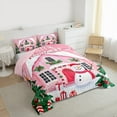 thumbnail image 3 of jejeloiu Red Xmas Berry Bedding Comforter Set,Merry Christmas Twin Comforter Sets,Cute Cartoon Snowman Bedding Set For Kids,Super Cozy Room Decor Reversible,2-Piece, 3 of 8