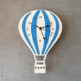 thumbnail image 6 of Yesbay Hot Air Balloon Shape Wooden Mute Wall Clock Bedroom Home Decor,Yellow, 6 of 6