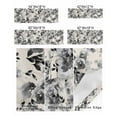 thumbnail image 2 of Curtain Valance for Windows Watercolor Floral Rose Leaves Kitchen Valances Rod Pocket Short Curtains,Black Liquid on Linen Window Treatment Panel for Living Room Bathroom Bedroom 54x18in, 2 of 9