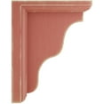 thumbnail image 2 of 3"W x 5"D x 7"H Hamilton Traditional Wood Vintage Decor Bracket, Salvage Red, 2 of 6