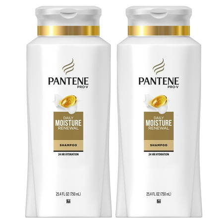 Pro Moisture - Pantene Pro-V Daily Moisture Renewal Shampoo, 25.4 Fl Oz (Pack of 2)