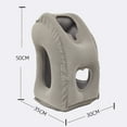 thumbnail image 2 of Inflatable Travel Pillow for Airplane, inflatable Neck Air Pillow - grey, 2 of 6