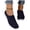 Dark Blue, variant on Women's Breathable Knit Mesh Slip-On Mule Sneakers, Lightweight Backless Walking Shoes for Casual Daily Wear