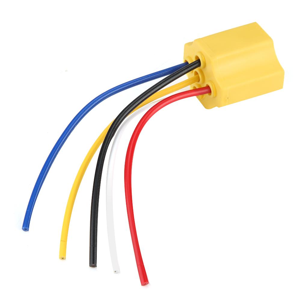 Mgaxyff Ceramic Relay Socket Ceramic 5 Pin Automotive Car