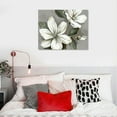 thumbnail image 5 of Nawypu  White Flower Canvas Wall Art Vintage Beige Painting Bathroom Decor Floral Picture Artwork for Bedroom Home Decorations, 5 of 6