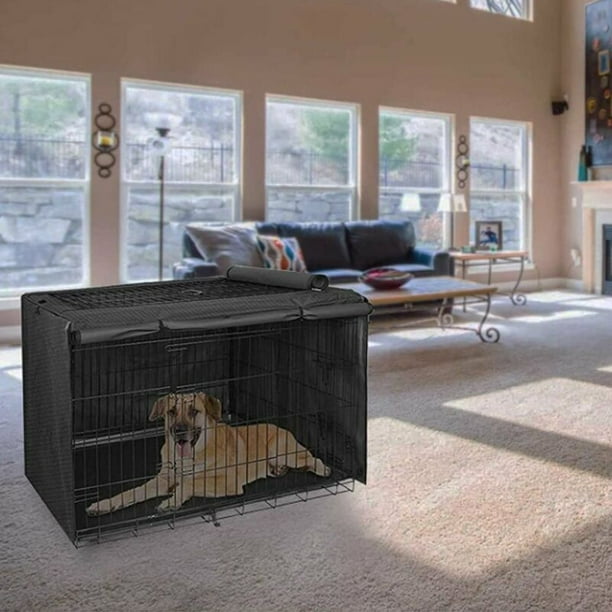 Housse de protection solide pour cage pour chien d'intérieur, cage pour  chien multifonctionnelle résistante à la lumière, matériau en tissu Oxford  420D (sans cage pour chien) (95 × 61 × 61 cm) 