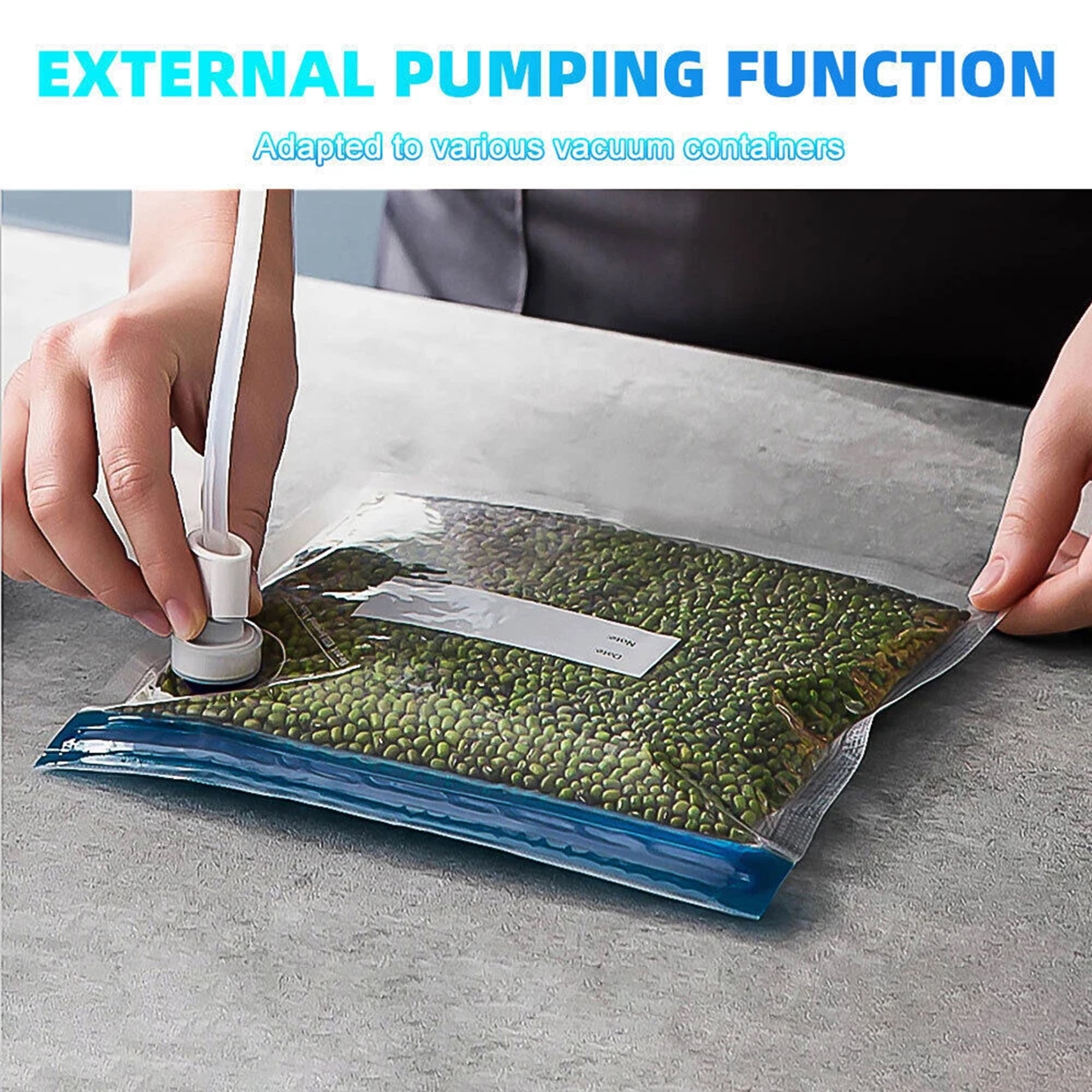 Large Suction Force Small Vacuum Food Sealer Machine, Meat Sealers Vacuum Packing Machine for Food Storage, Food Vacuum Sealing Machine, Build-In Cutter