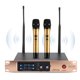 thumbnail image 4 of Micrófono inalámbrico profesional de mano con micrófono dual UHF para uso doméstico (enchufe estadounidense 100-240 V), 4 of 8