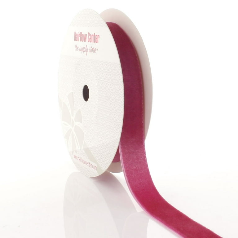 Soft Pink' Velvet Ribbon, 3/8 OR 1/4, 70% Rayon/30% Nylon