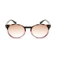 thumbnail image 3 of 4 Pairs of Women Gradient Brown Reading Glasses 1.00, Tortoiseshell Pink Round Spring Hinge Blue Light Blocking Readers +1.00 Strength UV, 3 of 6