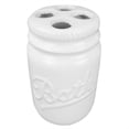 thumbnail image 4 of Home Basics 4Pc Bathroom Set Mason Jar - White, 4 of 6