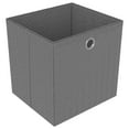 thumbnail image 6 of vidaXL 9-Cube Display Shelf with Boxes Gray 40.6"x11.8"x42.3" Fabric, 6 of 6