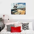 thumbnail image 5 of COMIO  Skateboarding 900 Canvas Art Poster and Wall Art Picture Print Modern Family Bedroom Decor Posters, 5 of 6