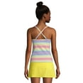 thumbnail image 2 of Lands' End Women's Chlorine Resistant Tie Front Underwire Tankini Top Swimsuit Adjustable Straps, 2 of 3
