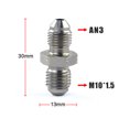 thumbnail image 4 of AN3 M10 Stainless Steel Brake Fittings 3/8x24 UNF Double Threaded Rotary Joint, 4 of 5