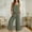 Green, variant on Avrnliq Womens Cotton Linen Two Piece Set, Square Neck Top & Wide Leg Culotte Pants, Green Relaxed Fit,Size S