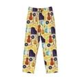 thumbnail image 6 of Uemuo Musical Instruments Pattern Men's Wide Leg Palazzo Lounge Pants with Pockets Light Weight Loose Comfy Casual Pajama Pants-X-Large, 6 of 9