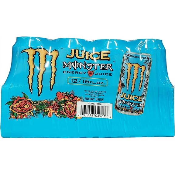 Monster Mango Loco Energy Juice Cans, 192 Fluid Ounce