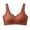 Brown, variant on HAiming Womens Seamless Wirefree Bras Comfortable Wireless Everyday Bras No Underwire Padded Push up Soft Underwear
