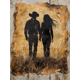 thumbnail image 1 of Qisvanset 12x16 Inch Western Cowboy Bible Canvas Wall Art, Couple Wedding Housewarming Faith Gift, 1 of 8