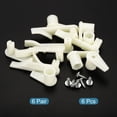 thumbnail image 3 of Uxcell 0.14'' Ceiling Lampshade Clips Fixed Buckle Light Fixture Accessories ABS Plastic White 6 Pair, 3 of 6