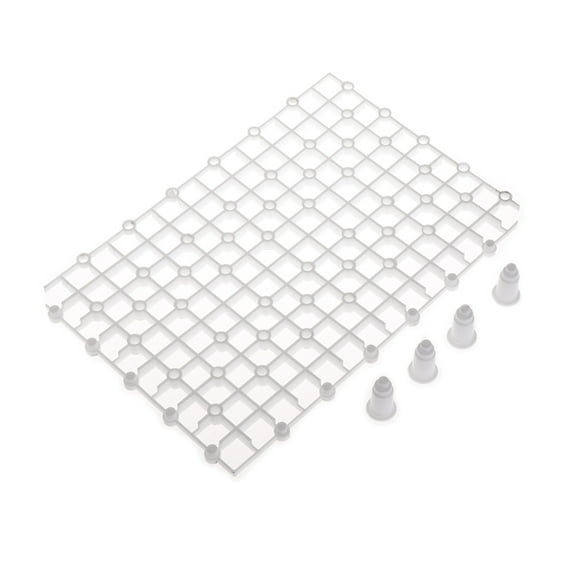 Aquarium Divider Tray Plastic Aquarium Egg Crate Light Diffuser Fish for Divider Filter Bottom Isolation White
