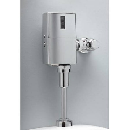 Toto TEU1LN22#CP EcoPower Exposed 0.5 GPF Urinal Flushometer Complete Set with Valve, Angle Stop, 1-1/4