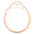 thumbnail image 3 of Dazzlingrock Collection Round White Diamond Solitaire Engagement Ring for Women (0.50 ctw, Color I-J, Clarity I1-I2) in 14K Rose Gold, Size 7.5, 3 of 6