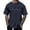 Navy, variant on WEAIXIMIUNG Men T Shirts Graphic Country Men's Round Neck T Shirt Stretch Short Sleeve Basic Slimming Muscle T Shirt