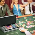 thumbnail image 2 of Soozier 300 PCS Poker Chips Set, Holdem Poker Set with Mat, Aluminium Case, 2 of 10