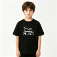 thumbnail image 2 of Boo Crew Ghost Halloween Bats Boys Graphic Tee, Cute Spooky Party 100% Cotton Kids Short Sleeve T-Shirt 4-13Y, 2 of 5