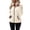 Beige, variant on Women's Fuzzy Fleece Jacket Winter Stand Collar Zip Up Long Sleeve Coral Fleece Coat with Pockets Windproof Warm Plus Size Coat for Dailywear Beige 2XL