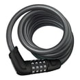 thumbnail image 2 of ABUS 6 Series Combo Coil Cable Lock, Black, 185cm/12mm, 2 of 9