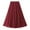 Wine, variant on Sngxgn Skirts Basic Casual Versatile Stretchy High Waist Ribbed Mini Skirt(Green,One Size)