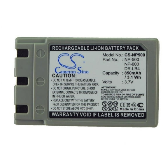 Replacement Battery For KONICA 3.7v 850mAh Camera Battery