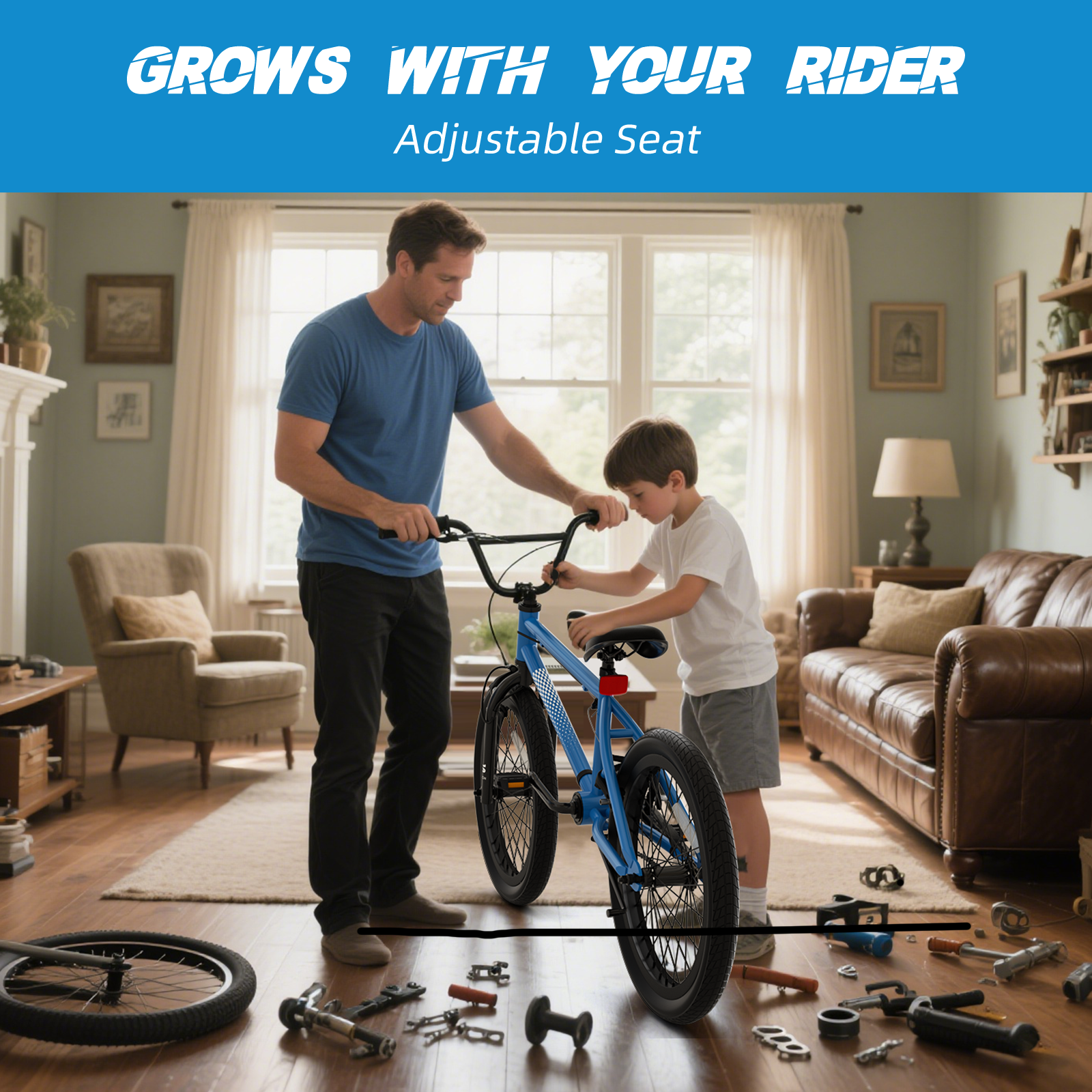 XJD 18 Inch BMX Bike For Boys 7-11 Years Freestyle photo 2