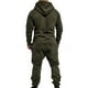 thumbnail image 3 of Men Onesie All In One Hoodie Zip Up Jumpsuit Winter Casual Hooded Romper Playsuit, 3 of 4