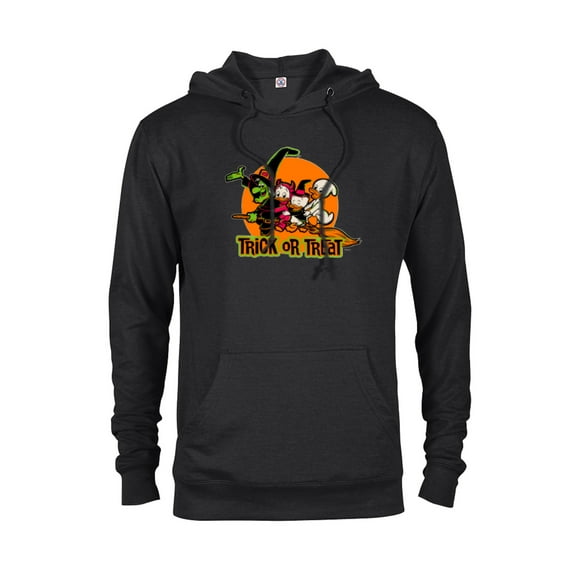 Disney 100 Witch Huey Dewey Louie Trick or Treat Halloween - Pullover Hoodie for Adults - Customized-Black