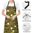 thumbnail image 6 of Lsque Gnomes Playing in the Garden Waterproof Apron Chef Aprons for Men Heavy Duty Chemical Work Apron Extra Long Grilling Aprons with Adjustable Bib Apron, 6 of 9